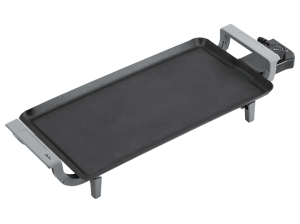 Plancha de asar - Jata JEGR1221, 1800W, Recubrimiento antiadherente libre PFOA, 40 x 22 cm, Gris