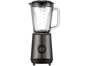 Black & Decker Batidora de vaso - Black+Decker BXJB800E, 800W, 2 velocidades, 1.5 L, Acero inoxidable, Gris