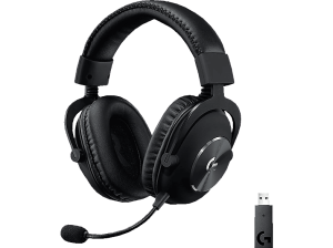 Auriculares gaming - Logitech G PRO X, Inalámbrico, Lightspeed, PC-PS5/PS4, Nintendo, Filtros de voz, Transductores 50 mm, 7.1 canales, 20h, Negro