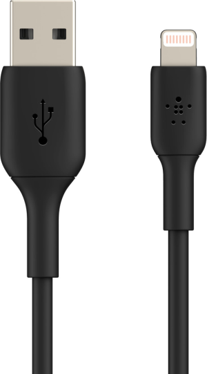 Belkin Usb‑a Naar Lightning Oplaadkabel – Pvc (incl. 1m Usb‑c Kabel 3m Zwart)