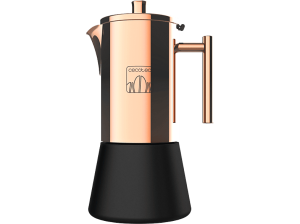 Cafetera tradicional - Cecotec Moking 200, 2 tazas, 100 ml, Acero Inoxidable, Cobre