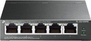 Tp-link Tl-sg105pe 5-poort Gigabit Easy Smart Switch Met 4-poort Poe+ Igmp Snooping Poe-switch