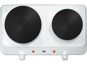 Placa modular - ok. ODP 2520 W, 2 zonas, Zona grande 18 cm, Eléctrica, 2500 46 Blanco