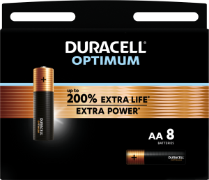 Duracell Optimum Alkaline-aa-batterijen 8 Stuks