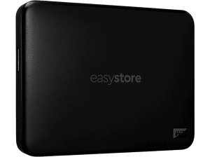 Disco duro externo 2 TB - Western Digital WD Easystore, Portátil, HDD, USB 3.2 Gen 1, Software de Copia Seguridad, Para Windows y Mac, Negro