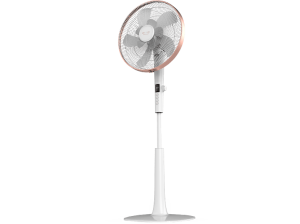 Ventilador de pie - Cecotec EnergySilence 1030 SmartExtreme, 28 W, 10 aspas, 3 velocidades, Modo Turbo, Blanco