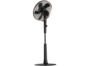 Ventilador de pie - Cecotec EnergySilence 1040 SmartExtreme, Motor DC, 28 W, 24 velocidades, Pantalla LED, Mando, Temporizador, Negro