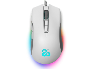Ratón gaming - Newskill Eos Ivory, Por cable, 16000 ppp, Retroiluminación RGB, 250IPS, 50G, Blanco
