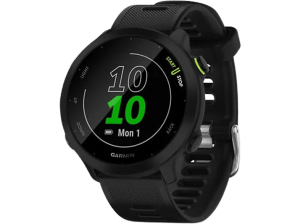 REACONDICIONADO Seminuevo Muy bueno Reloj deportivo - Garmin Forerunner 55, 1,04", MIP, 14 días, GPS, Frecuencia cardíaca, 5 ATM, Negro