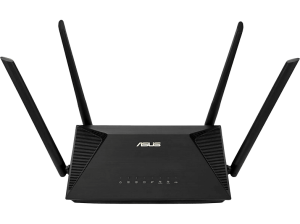 Router - ASUS RT-AX53U AX1800, Doble Banda, Seguridad sin Suscripción, VPN, AiMesh, MIMO, WiFi 6, Negro