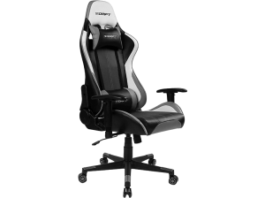 Silla gaming - Drift DR175, 2D (regulable en altura y anchura), Poliuretano, 150kg, Giratorio, Negro Gris