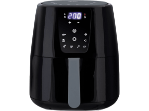 REACONDICIONADO Seminuevo Excelente Freidora de aire - Jata JEFR1225, 5 l, 1300 W, Hasta 200°C, Pantalla digital inteligente, Negro
