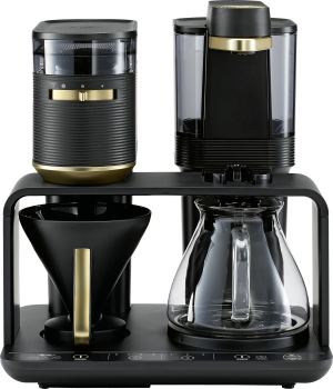 Melitta Epos 1024-02 Goud - Filterkoffiezetapparaat Met Glazen Kan 1 L Zwart