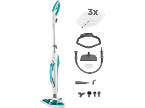 Escoba de vapor - Polti Vaporetto SV450 Double, 0.3 l, 1500 W, Hasta 5 bares, 2.7 m², Blanco y verde