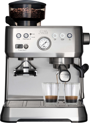 Solis Grind & Infuse Perfetta (1019) - Pistonmachine Zilver