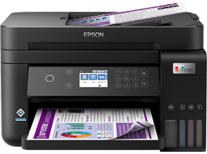 Impresora multifunción tinta - Epson EcoTank ET-3850, Color, Tinta recargable, WiFi, Negro