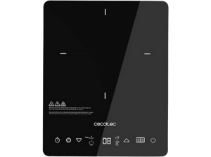 Placa de inducción - Cecotec C3069 Full Crystal Onyx, 2000 W, 10 Niveles potencia, 4 Programas, Negro
