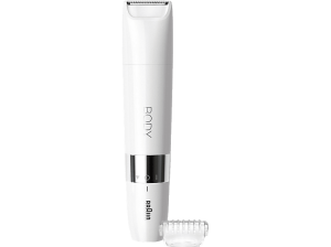 Afeitadora corporal - Braun BS1000, Cortapelos corporal, Resistente al agua, Autonomía 60 min, Blanco