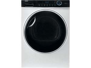 Secadora bomba de calor - Haier I-Pro Series 7 HD90-A3979-S, 9kg, 14 programas, Tambor XL con LED, Antiarrugas, Blanco