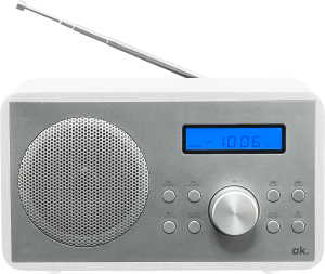 OK. Owr 240 Wt-bt Fm-radio Wit-zilver