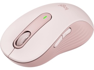 Ratón inalámbrico - Logitech Signature M650, Para manos grandes, Bluetooth, Accesos directos, Personalizable, USB, Rosa