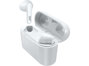 REACONDICIONADO Seminuevo Muy bueno Auriculares True Wireless - JVC HA-A3T-W-U, De botón, BT 5.1, IPX4, Hasta 22 horas, Blanco + Estuche de carga