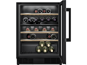 Vinoteca - Siemens KU21WAHG0, 3 glass panels, UV-filter, 44 botellas, 120 l, Negro
