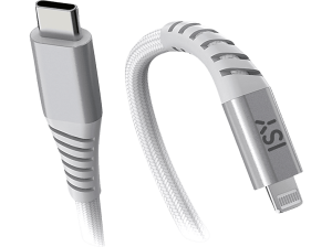 Cable USB-C a Lightning -ISY ICN-5000-WT-CL, De Lightning, 2 m, 12W, Blanco