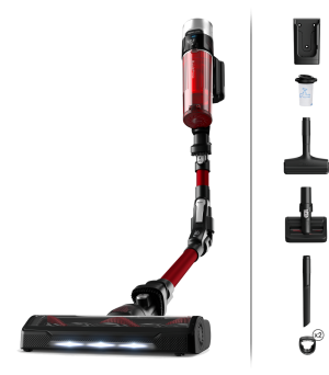 Rowenta Rh2079 X-force Flex 9.60 - Steelstofzuiger Incl. Kruimelzuiger Accuduur 45 Min Zwart & Rood