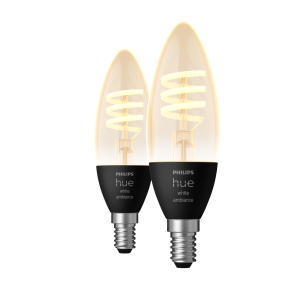 Philips Hue Filamentkaars Warm- Tot Koelwit Licht E14 2-pack