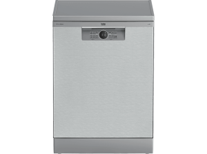 Lavavajillas - Beko BDFN26640XC, 9.5 l, 16 servicios, 6 programas, 60 cm, Tercera bandeja, Corner Intense, Fast+, Inox