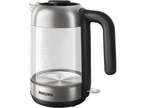Hervidor de agua - Philips HD9339/80, 1.7 l, 2200 W, Cristal, Filtro nylon, Inox