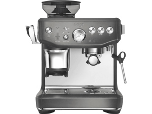 Cafetera express - Sage The Barista Express Impress SES876BST4EEU1, 9 bar, 1850 W, 2 Tazas, Impressâ„¢ Puck, Acero inoxidable negro