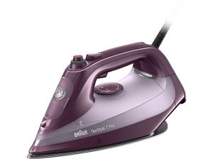 REACONDICIONADO Seminuevo Muy bueno Plancha de vapor -Braun TexStyle 7 Pro SI7181VI, 3000 W, 0.3 l, Golpe 230 gr/min, Suela FreeGlide 3D