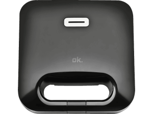 Sandwichera - ok. OSM 3211, Potencia 750W, 3 en 1 Grill/Sandwichera/Gofrera, Placas antiadherentes, Negro