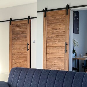 Drzwi przesuwne drewniane barn door