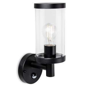 Firstlight Black 32cm H Outdoor Armed Sconce Black 32cm H X 12cm W X 17cm D