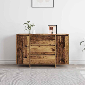 Norden Home 120cm Sideboard Old Wood 75cm H X 120cm W X 41cm D