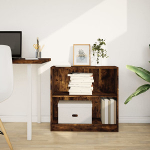 Zipcode Design Athema Standard Bookcase Smoked Oak (2 Shelves) 76cmH x 80cmW x 24cmD