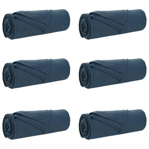 vidaXL 3.5-50 Throw Blanket Navy Blue 280cm x 210cm