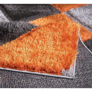 Metro Christean Non-Slip Indoor Doormat Orange 60cm W x 110cm L