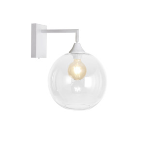 George Oliver Bonview Armed Sconce White/Clear