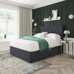 17 Stories Divan Bed Base Black Small Single (2'6)