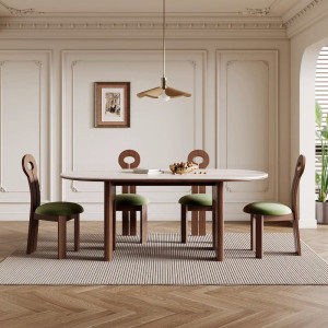 Ebern Designs Oval Dining Table 140cm