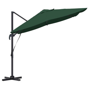 Brayden Studio Cantilever Parasol Green 260cm H x 251cm W x 251cm D