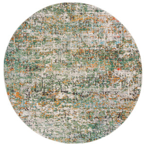 Safavieh Madison Abstract Area Rug Green Round 122cm