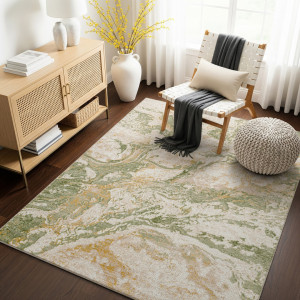 Metro Darsie Abstract Area Rug Ivory/Black Rectangle 200 x 275 cm