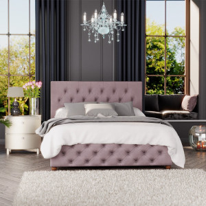 Laurence Llewelyn-Bowen Upholstered Ottoman Bed Blush Single (3')