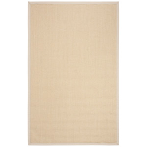 Ebern Designs Roeidi Jute / Sisal Area Rug Beige Rectangle 183 x 274 cm