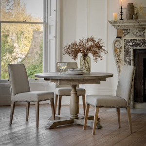 August Grove Heil Extendable Ash Round Solid Wood Dining Table Ash